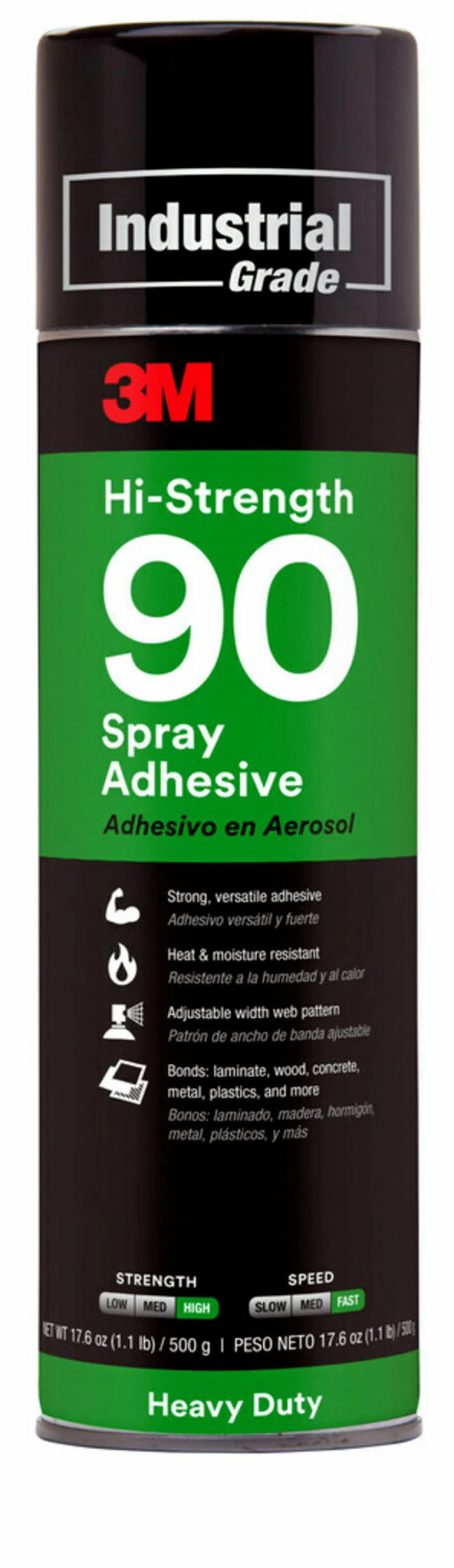 30023 – 3M Adhesive, Use To Bonding Metal/ Concrete/ Plastic/ Wood 17.6 One Ounce Aerosol Can